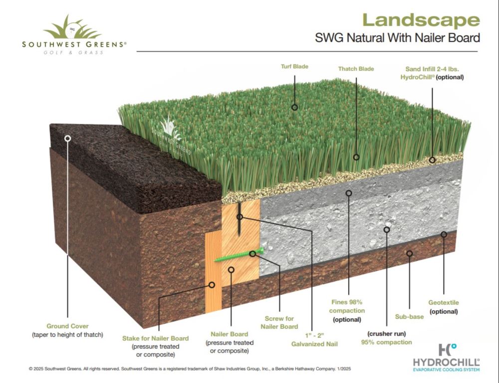 cross section - natural with nailer