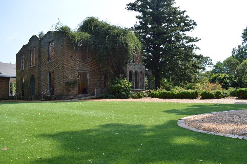 Artificial grass landscaping