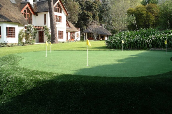 Backyard putting green